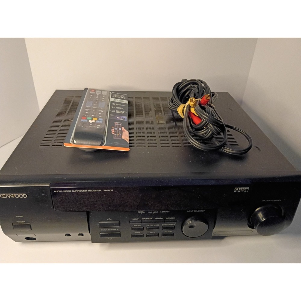 Kenwood Receiver Dolby Digital DTS AM/FM Tuner 200W Black serviced